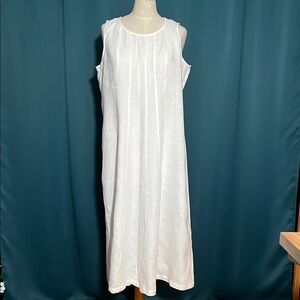 Choices White Linen Dress